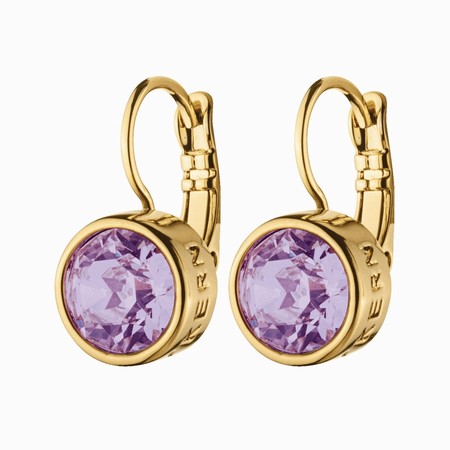 Dyrberg Kern Louise Gold Earrings - Lavender